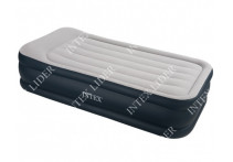 Односпальная надувная кровать New Rest bed INTEX с встроенным насосом 220В 67732