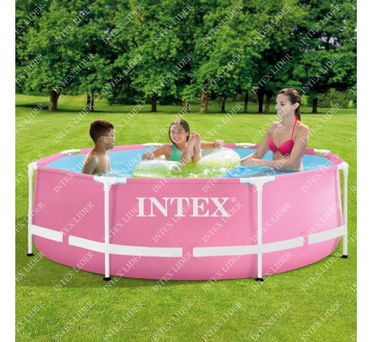 28292 Intex Круглый каркасный бассейн, 244х76см+фильтрнасос