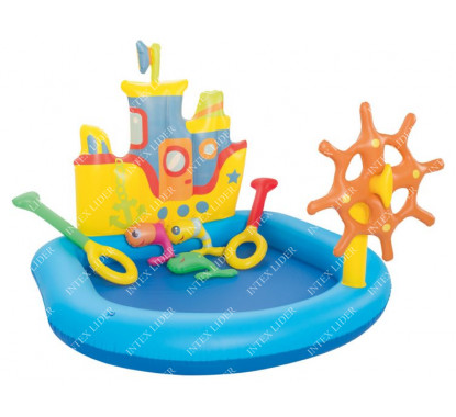 52211 Игровой бассейн Кораблик с принадл. для игр Bestway 140 х 130 х 104 см, 84 л